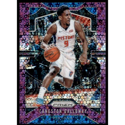 2019-20 Panini Prizm Prizms Fast Break Purple #94 Langston Galloway
