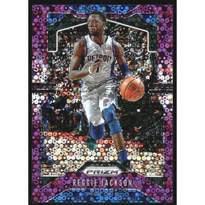 2019-20 Panini Prizm Prizms Fast Break Purple #95 Reggie Jackson