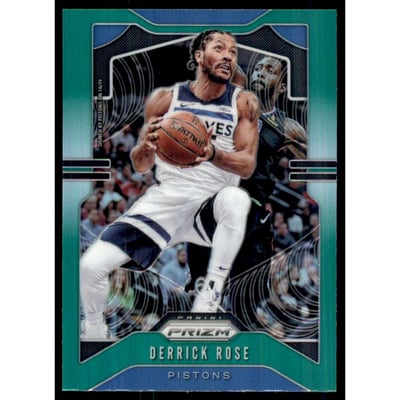 2019-20 Panini Prizm Prizms Green #237 Derrick Rose