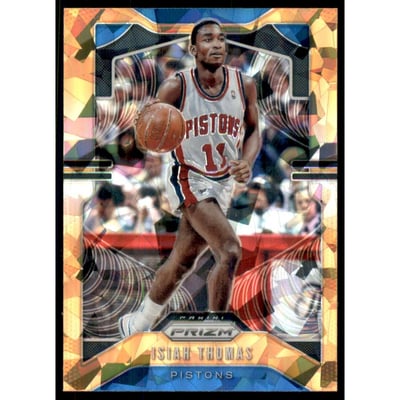 2019-20 Panini Prizm Prizms Orange Ice #30 Isiah Thomas