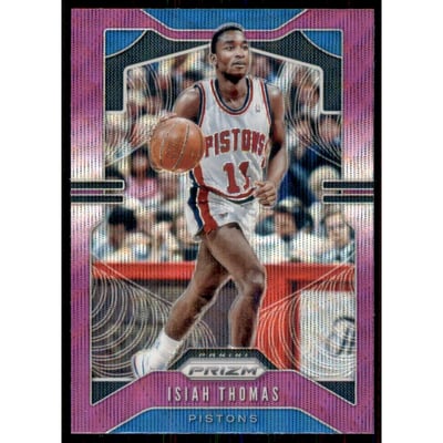 2019-20 Panini Prizm Prizms Purple Wave #30 Isiah Thomas