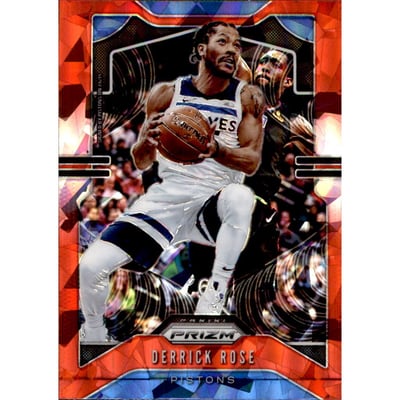 2019-20 Panini Prizm Prizms Red Ice #237 Derrick Rose