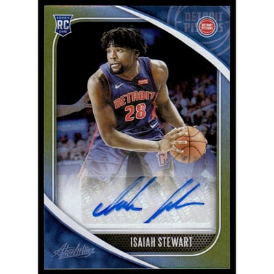2020-21 Absolute Memorabilia Rookie Autographs Variation Level 1 #16 Isaiah Stewart