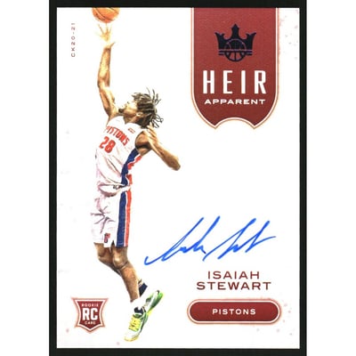 2020-21 Court Kings Heir Apparent Autographs Sapphire #19 Isaiah Stewart