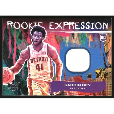 2020-21 Court Kings Rookie Expression Memorabilia #22 Saddiq Bey