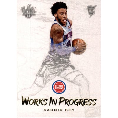 2020-21 Court Kings Works in Progress #25 Saddiq Bey