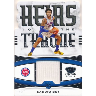 2020-21 Crown Royale Heirs to the Throne Materials #7 Saddiq Bey