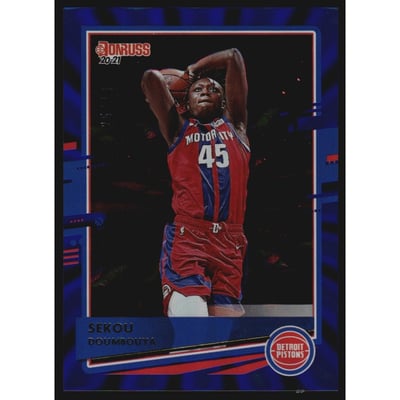 2020-21 Donruss Holo Blue Laser #39 Sekou Doumbouya