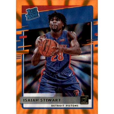 2020-21 Donruss Holo Orange Laser #233 Isaiah Stewart RR