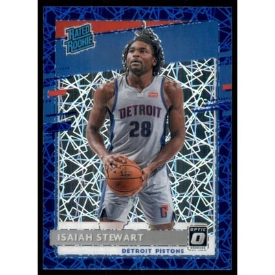 2020-21 Donruss Optic Blue Velocity #166 Isaiah Stewart RR