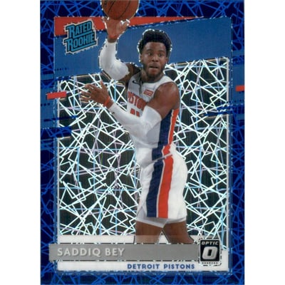 2020-21 Donruss Optic Blue Velocity #169 Saddiq Bey RR