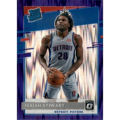 2020-21 Donruss Optic Purple Shock #166 Isaiah Stewart RR