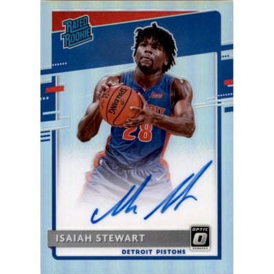 2020-21 Donruss Optic Rated Rookies Signatures Holo #166 Isaiah Stewart