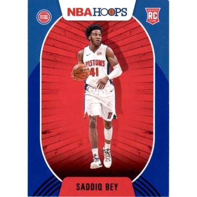 2020-21 Hoops Blue #237 Saddiq Bey