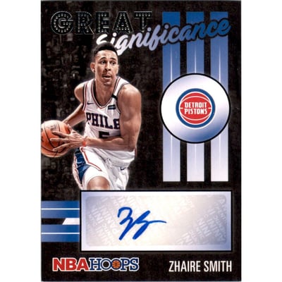 2020-21 Hoops Great SIGnificance #24 Zhaire Smith