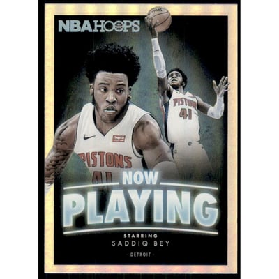 2020-21 Hoops Now Playing Holo #26 Saddiq Bey