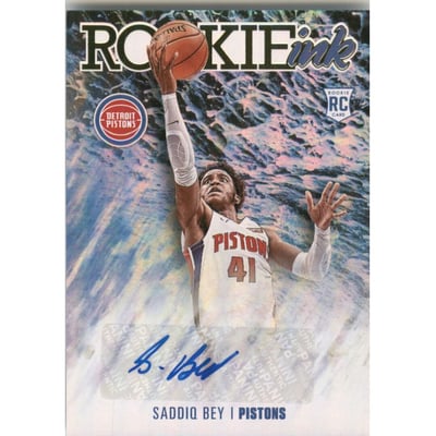 2020-21 Hoops Rookie Ink #5 Saddiq Bey