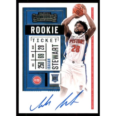 2020-21 Panini Contenders #121 Isaiah Stewart AU RC