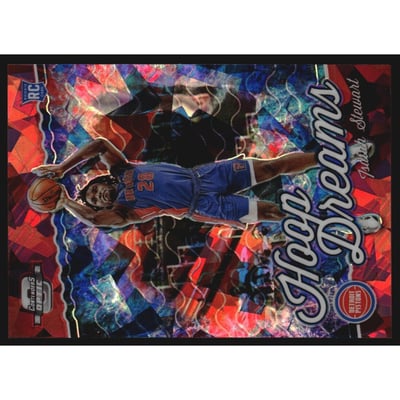 2020-21 Panini Contenders Optic Hoop Dreams Red Cracked Ice #5 Isaiah Stewart