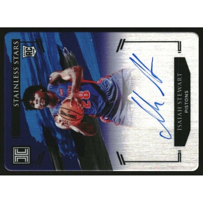 2020-21 Panini Impeccable Stainless Stars Autographs #10 Isaiah Stewart