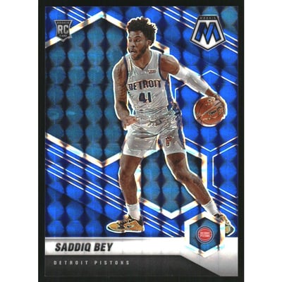 2020-21 Panini Mosaic Mosaic Blue #209 Saddiq Bey