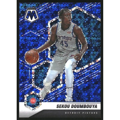 2020-21 Panini Mosaic Mosaic Fast Break Blue #89 Sekou Doumbouya