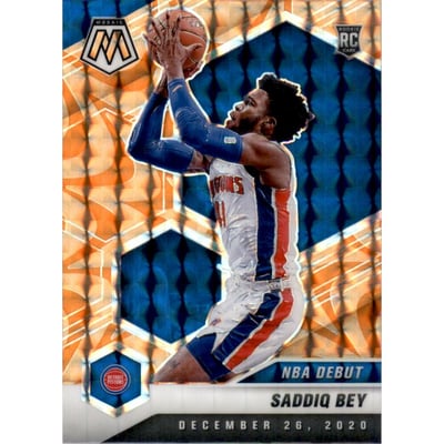 2020-21 Panini Mosaic Mosaic Reactive Orange #276 Saddiq Bey