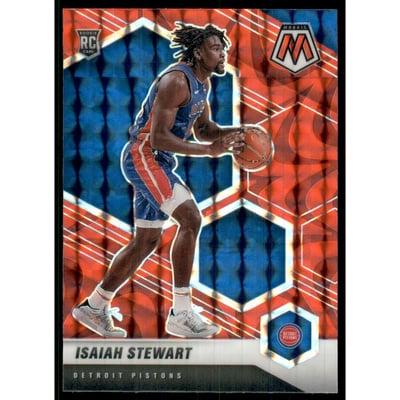 2020-21 Panini Mosaic Mosaic Reactive Red #223 Isaiah Stewart
