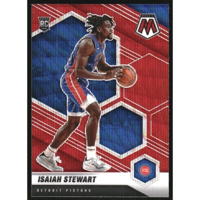 2020-21 Panini Mosaic Mosaic Red Wave #223 Isaiah Stewart