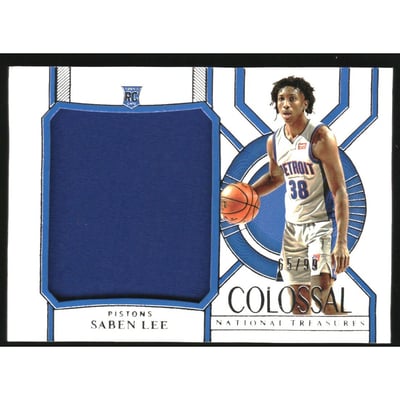 2020-21 Panini National Treasures Colossal Rookie Materials #19 Saben Lee