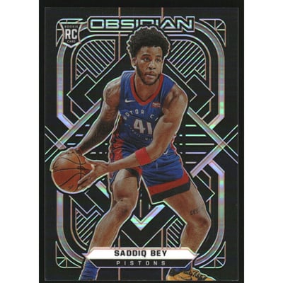 2020-21 Panini Obsidian Electric Etch Orange #159 Saddiq Bey