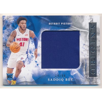 2020-21 Panini Origins Rookie Jumbo Jerseys #25 Saddiq Bey