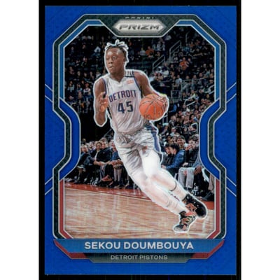 2020-21 Panini Prizm Prizms Blue #58 Sekou Doumbouya