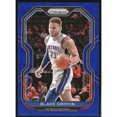 2020-21 Panini Prizm Prizms Blue Wave #62 Blake Griffin