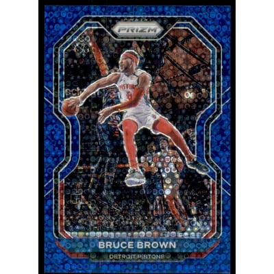 2020-21 Panini Prizm Prizms Fast Break Blue #239 Bruce Brown