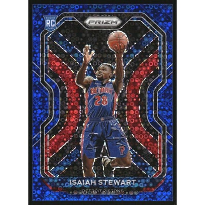 2020-21 Panini Prizm Prizms Fast Break Blue #254 Isaiah Stewart