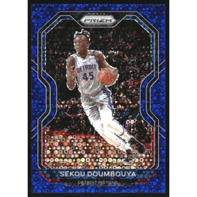2020-21 Panini Prizm Prizms Fast Break Blue #58 Sekou Doumbouya