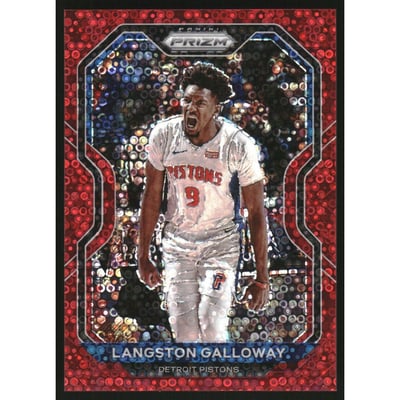 2020-21 Panini Prizm Prizms Fast Break Red #227 Langston Galloway