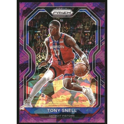 2020-21 Panini Prizm Prizms Purple Ice #129 Tony Snell