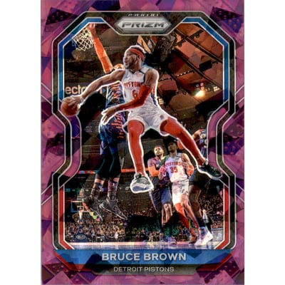 2020-21 Panini Prizm Prizms Purple Ice #239 Bruce Brown