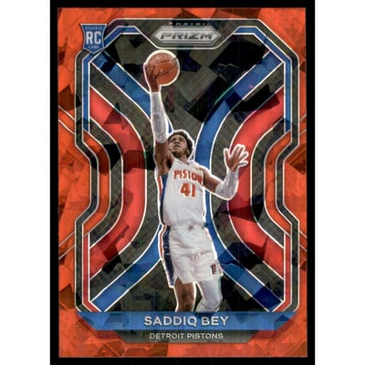 2020-21 Panini Prizm Prizms Red Ice #284 Saddiq Bey