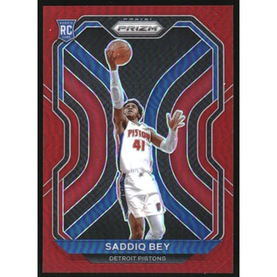 2020-21 Panini Prizm Prizms Red #284 Saddiq Bey