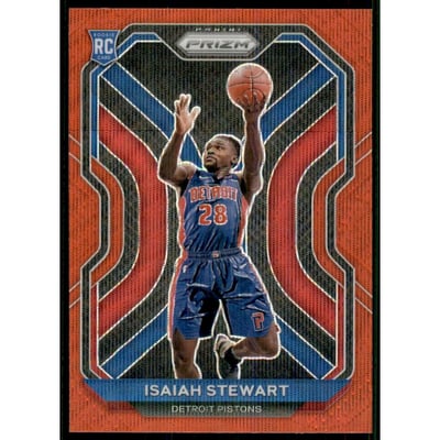 2020-21 Panini Prizm Prizms Ruby Wave #254 Isaiah Stewart