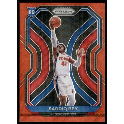 2020-21 Panini Prizm Prizms Ruby Wave #284 Saddiq Bey