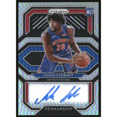 2020-21 Panini Prizm Rookie Penmanship Prizms Silver #14 Isaiah Stewart