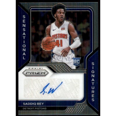 2020-21 Panini Prizm Sensational Signatures #72 Saddiq Bey