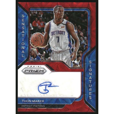 2020-21 Panini Prizm Sensational Signatures Prizms Choice #39 Thon Maker