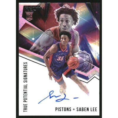 2020-21 Panini Recon True Potential Signatures #19 Saben Lee