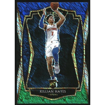 2020-21 Select Prizms Blue White Green Shimmer #181 Killian Hayes
