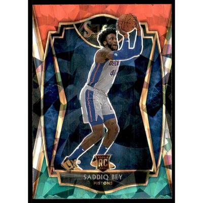 2020-21 Select Prizms Red White Green Ice #175 Saddiq Bey